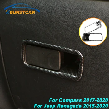 

Xburstcar Car Copilot Position Storage Box Handle Decor Bowl Frame Trim Stickers for Jeep Renegade 2015-2020 Compass 2017 - 2020