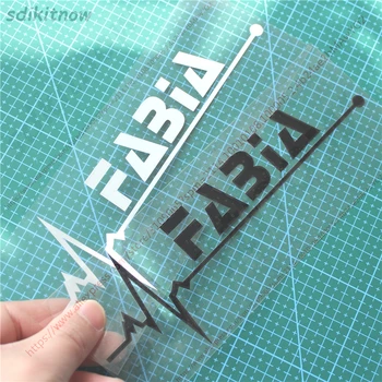 

1pc 7x20cm New Heart Car Decal Sticker Styling Windows Door Decoration For skoda fabia 1 2 3 mk1 mk2 accessories