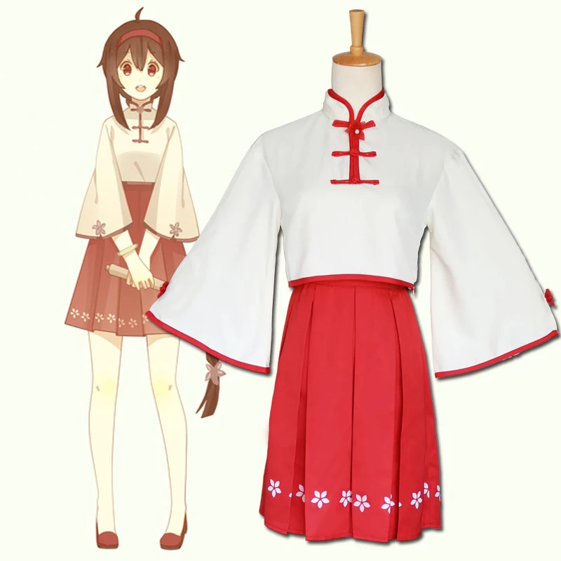Yuezheng Ling Косплей Qipao Китайский традиционный ханьфу школьное платье для девочек