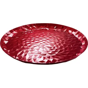

Alessi CR03/40 Little Joy n. 3 Round Tray, colored steel with epoxy, Pomegranate, red dinnerware