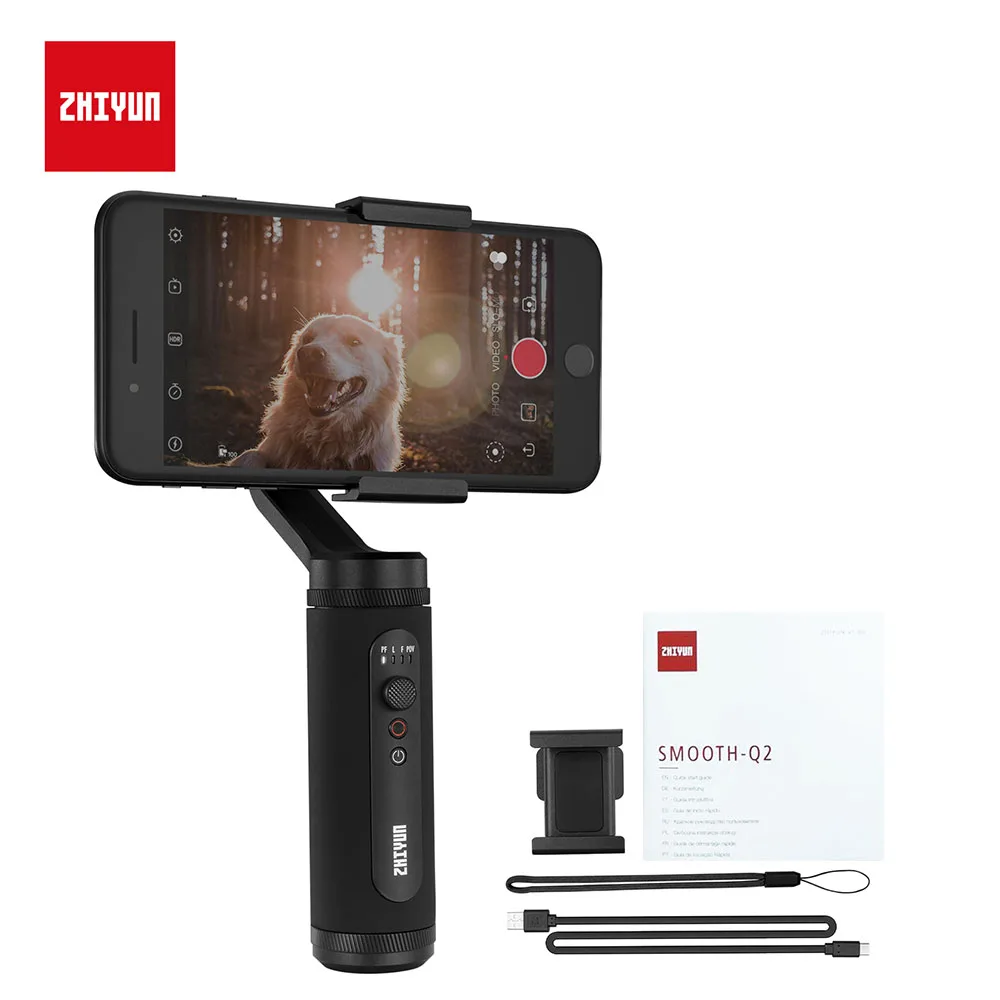 

Handheld Smartphone Gimbal Stabilizer POV Vortex Mode Object Two-way Charging for iP Smartphones Vlog Youtube Video Recording