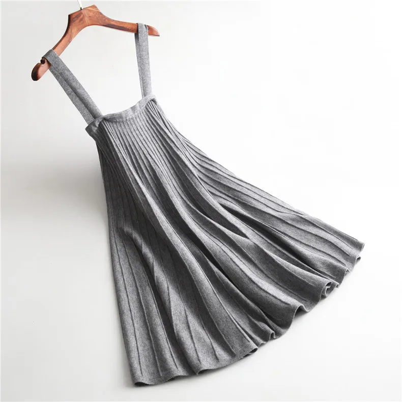 Jia/ Осенняя новая стильная плиссированная подвеска в Корейском стиле для колледжа, Женская плиссированная юбка