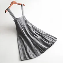 Jia/ Осенняя новая стильная плиссированная подвеска в Корейском стиле для колледжа, Женская плиссированная юбка