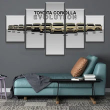 Современный домашний Куадрос Декор Картина с рамкой Toyota Corolla автомобиль плакат HD Печать на холсте для гостиной диван стены художественная картина