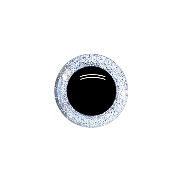 3D glitter eyes safety Puppet Toy Plush Toy Color Doll Eyes for amigurumi crochet stuffed animal free shipping 12mm/16mm/18mm silver