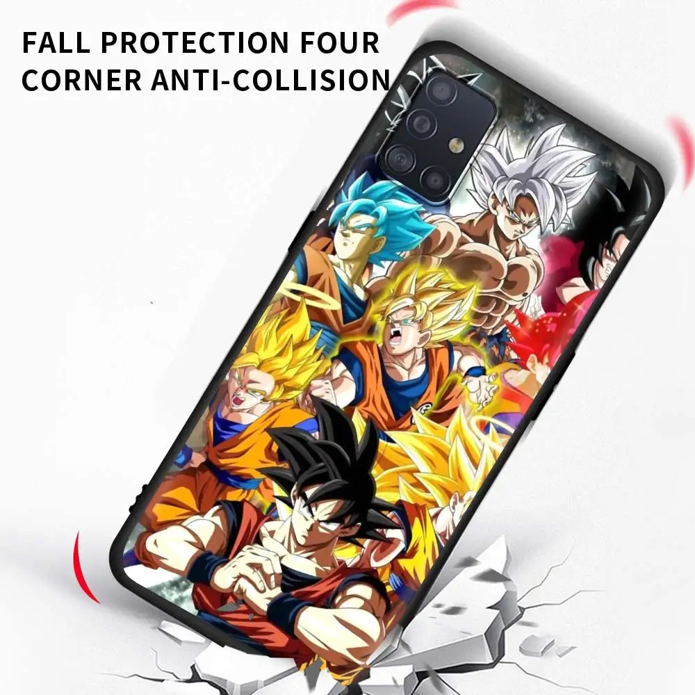 Anime Son Goku Phone Case For Samsung S20 FE S21 S10 S9 Plus S8 S10 Capa for Galaxy Note 20 Ultra 10 Lite 9 Soft Cover