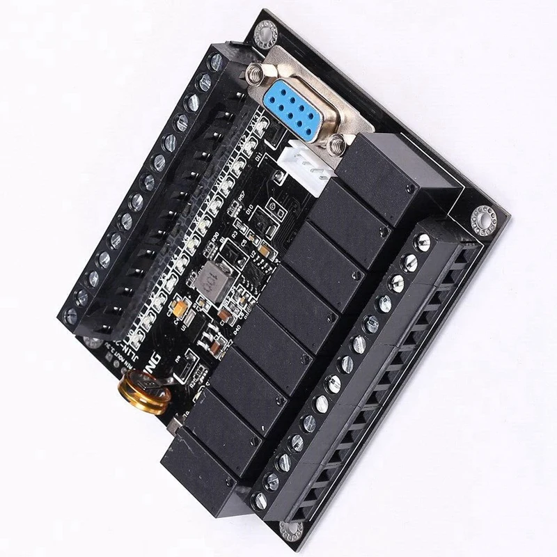PLC FX1N-20MR& рельса Тип Корпус& PLC Дисплей релейный модуль задержки пуска модуль 10-28V