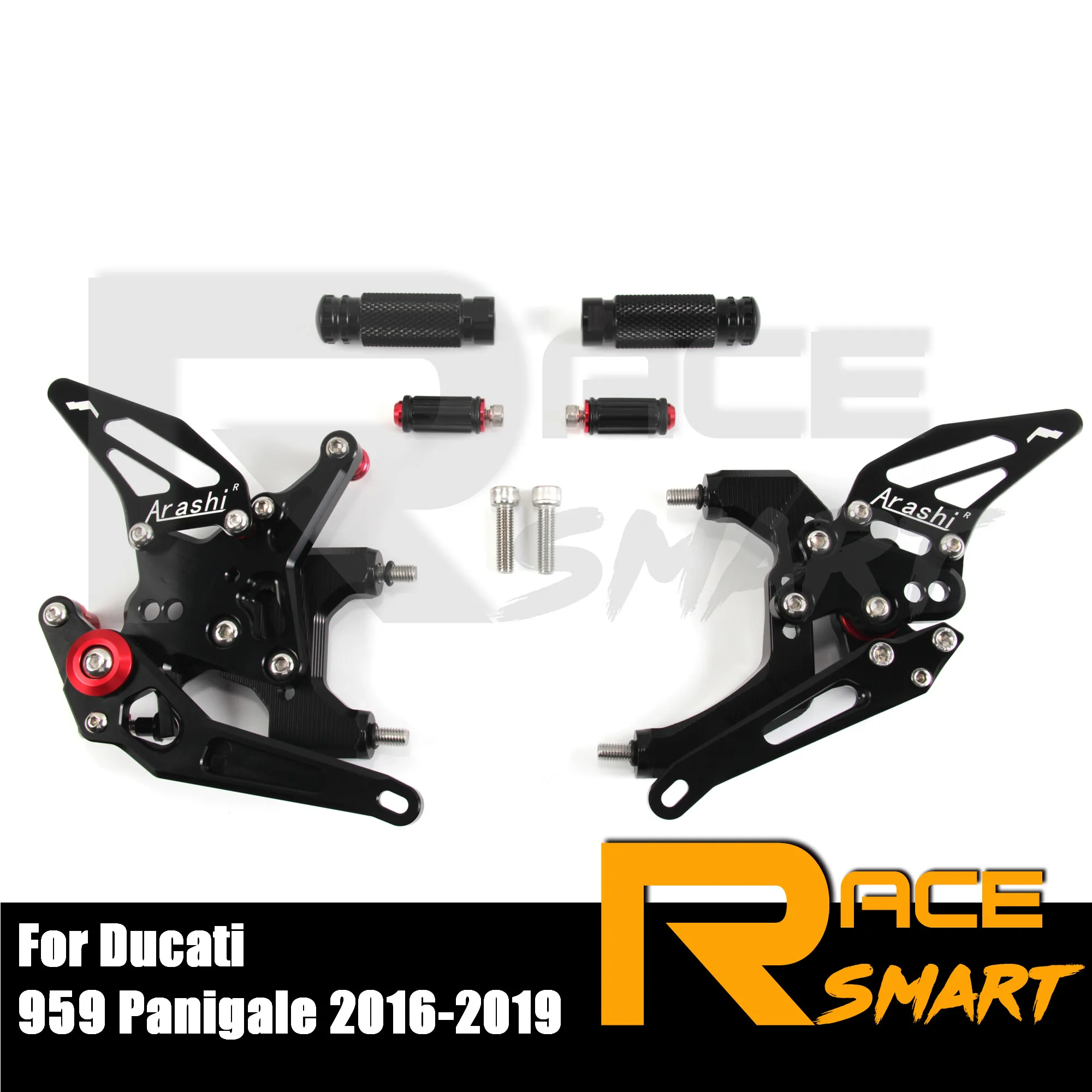 

CNC Adjustable Rearset Footpeg For Ducati 959 Panigale 2016-2019 17 Rear Footrests Foot Rest Pegs Pedal Motorcycle Accessories