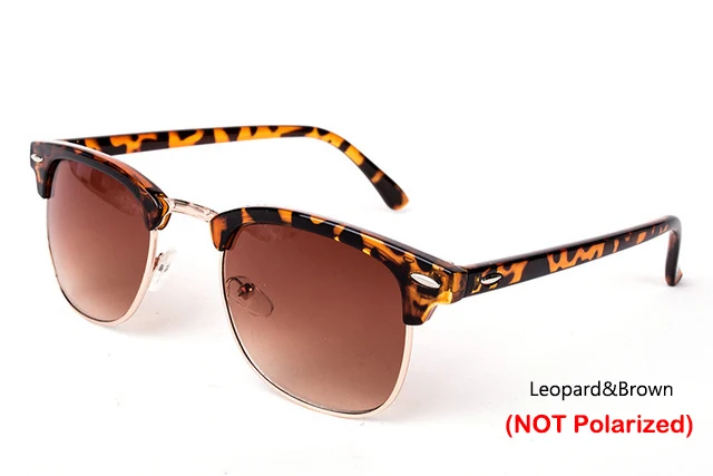 RBRARE, полудрагоценные, брендовые, дизайнерские, солнцезащитные очки для женщин/мужчин, поляризационные, UV400, классические, Oculos De Sol Gafas, ретро очки - Цвет линз: Leopard Brown