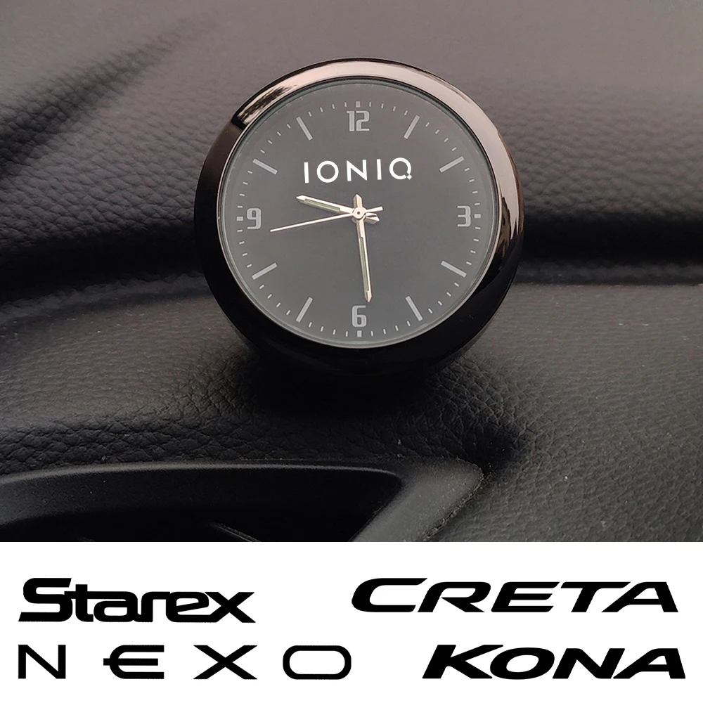 Car Interior Decoration Quartz Clock Watch Modified for Hyundai N Line Nexo Palisade Stanex Tuscani Grandeur Tiburon Accessories |