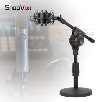 

Desktop Microphone Stand + Spider Shock Mount For Blue Ember Shockproof Tabletop Recording Mic Suspension Holder Clip Shockmount
