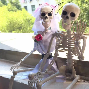 

Halloween Party Decoration Bone Scientific Education Poseable ABS Material Poseable Joints Small Full Body Bones Party Model Hot