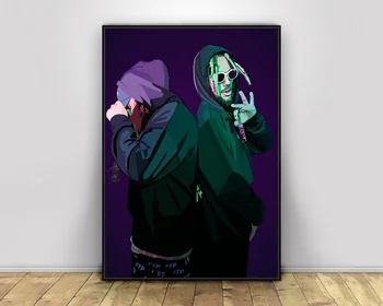 

Suicide Boys Pop Art Hiphop Rapper Music Singer Poster Print Wall Art Canvas Painting Home Decor Canvas Print (No frame)