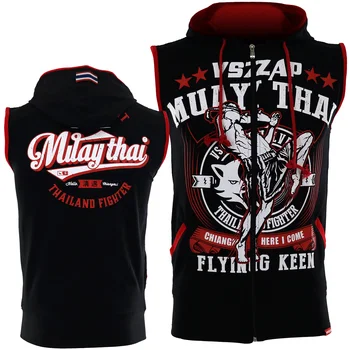

2019 VSZAP Summer MMA Muscle Coat Xxxtentacion Hoodies Sleeveless Mens Hoodies Hip Hop Sweatshirts Black Hoodie Streetwear