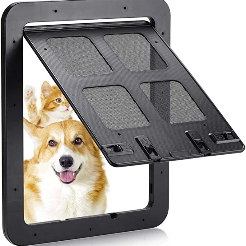 Pet Dog Screen Door Home Lockable Sliding Cat Screen Door Magnetic