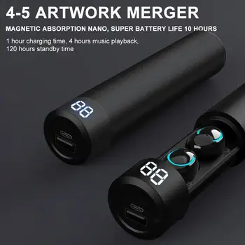 

TWS Bluetooth Earphone 5.0 Wireless Headphones 8D HiFi Stereo Mini Wireless Earbuds With 2600mAh Charging Bin LED Display PK HBQ