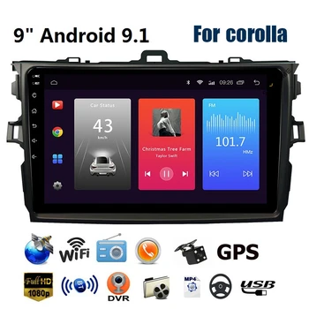 

9inch Android 9.1 Car Multimedia Player for Toyota Corolla 2008 2009 2010 2011 2012 2013 Car Radio Stereo GPS Navigation