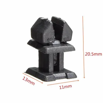 

10pcs Panel Clips Black Plastic For Mercedes Benz W124 R129 W140 W202 Hot sale