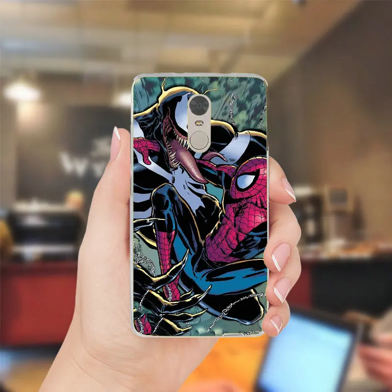 Picture 11 Venom Marvel «Злодей» для Xiaomi Redmi Mi Note 2 3 3S 4X 4A 5 6 5 5S 5A 6 8 A1 Pro Plus мобильный телефон оболочки мягкий чехол-накладка для мобильного телефона из ТПУ чехлы - Цвет: Picture 11