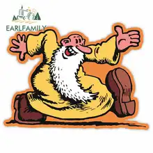 EARLFAMILY 13cm x 9.7cm for Anime Mr. Natural Funny Car Stickers Cartoon Windshield Bumper Windows Vinyl Graphics Accessories