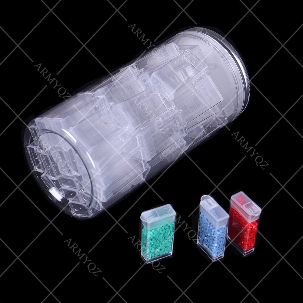 

ARMYQZ 25/30/48/57 Bottles Box Diamond Painting Accessories Container Bottles Diamond Painting Tools Crystal Bead Storage jar