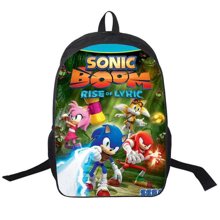 16 дюймов школьные сумки moive Sonic рюкзак boom для студентов школьная сумка для девочек мальчиков рюкзак mochilas индивидуальный заказ