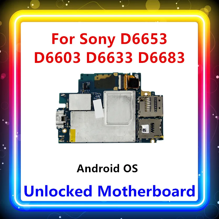 

unlocked for Sony Xperia Z3 motherboard with chips mainboard D6653/D6603/D6633/D6683 motherboard Android OS tested logic board