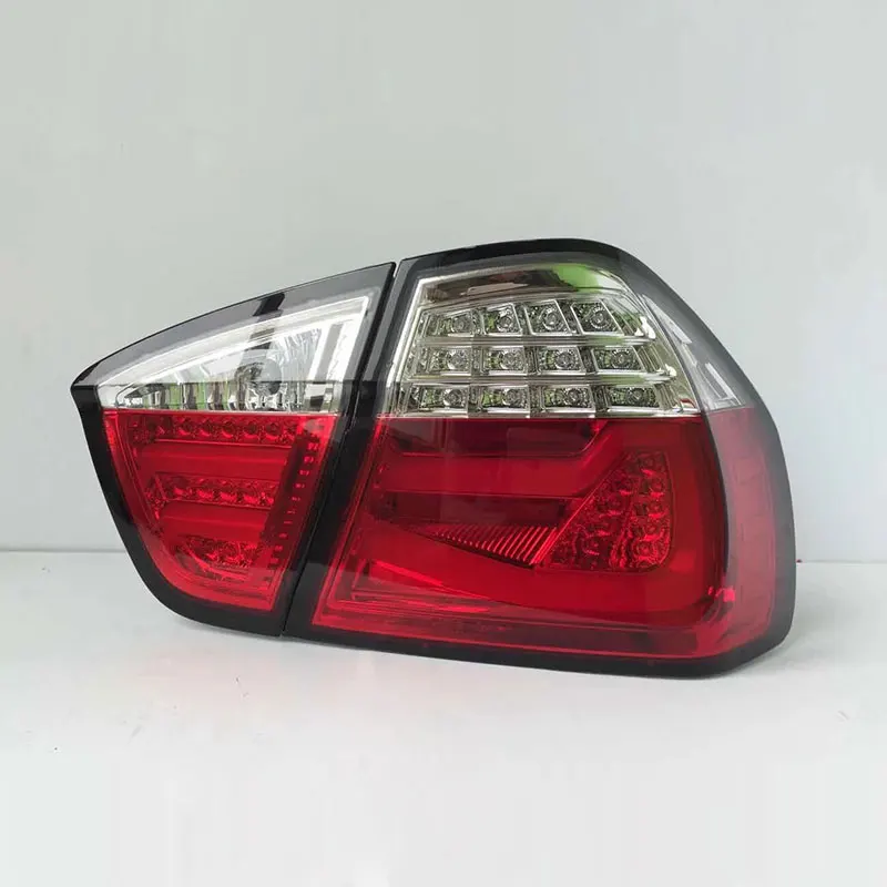Светодиодный задний фонарь для BMW 3 серии E90 318i 320i 325i 2005 до 2008 года светодиодный задний фонарь красный и дымчатый черный цвета - Color: Red