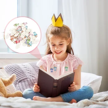 

100pcs Decorative Toddler Sewing Buttons Creative DIY Wood Sewing Fasteners