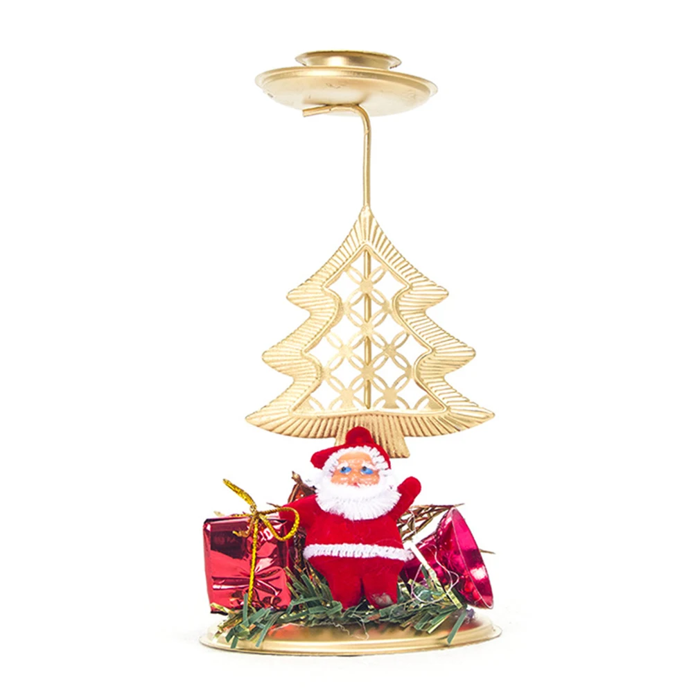 4 шт./компл. подсвечники Рождественский подсвечник Настольный подсвечник домашний декор вечерние принадлежности рождественские украшения для дома