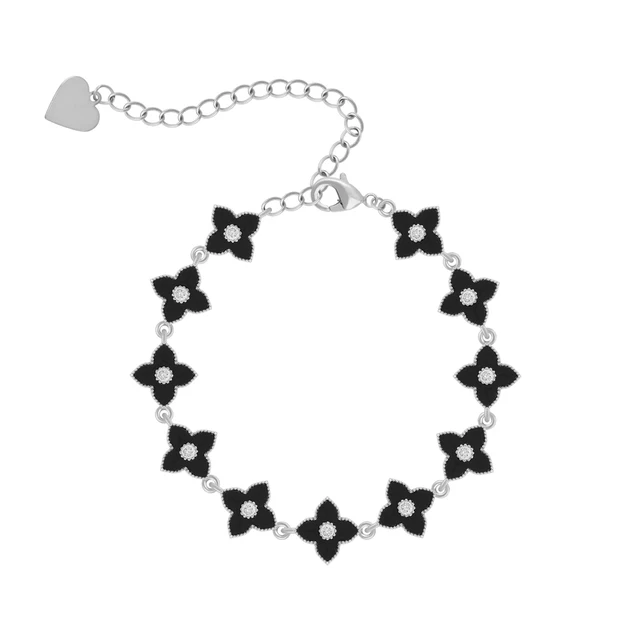 OYB new Korean style four-leaf clover zircon bracelet ladies fashion classic bracelet four-leaf flower jewelry number 16