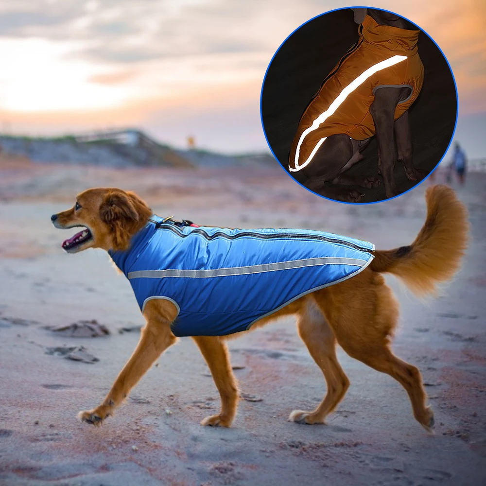 Chaqueta De Invierno Cálido Reflectante Perro Perro Abrigo Ropa exterior Bulldog francés Productos de caliente Envío al mundo entero moderna