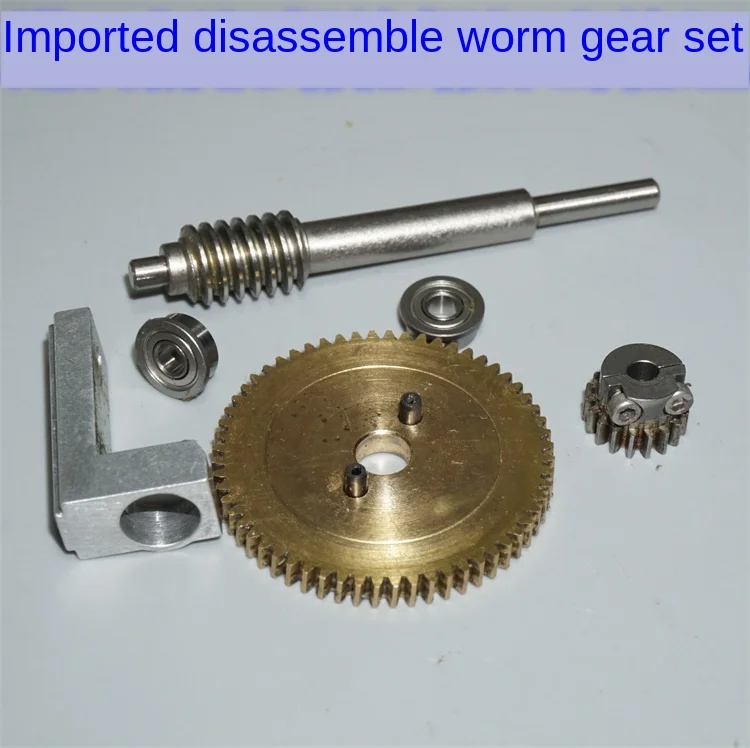 

5PCS German Imported Disassemble Worm Reduction Gear Group 3mm Axis All-Metal Worm Deceleration Zone Bearing