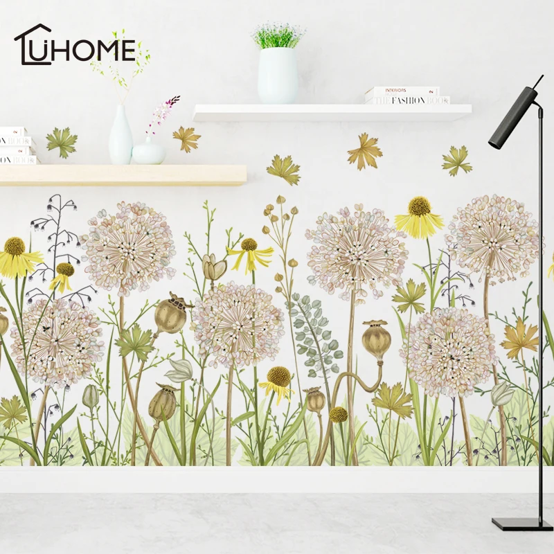 Цветы растения листья настенное украшение гостиная кухня домашний декор