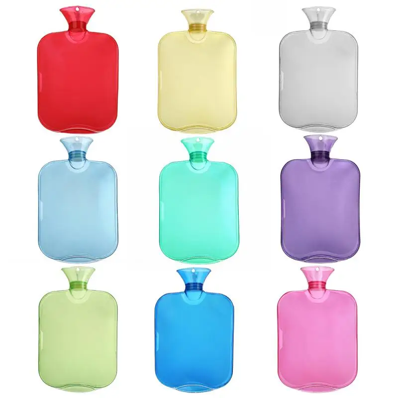 Botella de agua caliente de alta calidad para alivio del dolor, calentador de manos para terapia de masaje térmico en invierno, bolsa de llenado de agua caliente de goma, novedad de 2019