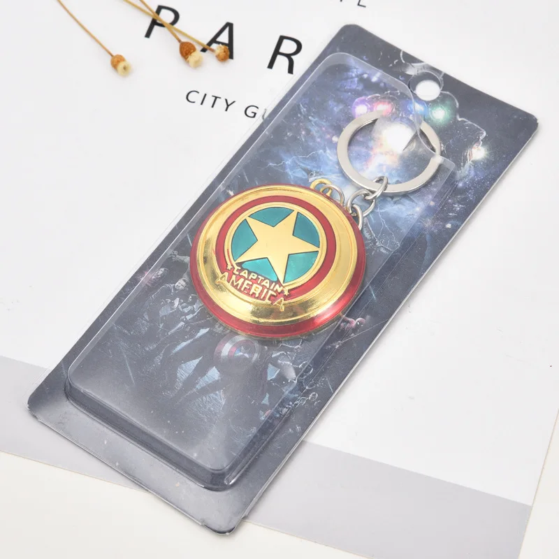 Marvel Америка Капитан сопутствующие продукты цинковый сплав брелок кулон Креативный Капитан Америка подарок брелок Висячие Dec