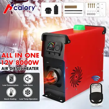 

All In One 8000W Air diesels Heater 8KW 12VCar Heater For Trucks Motor-Homes Boats Bus +Newest LCD Knob Switch +remote control