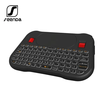 

SeenDa 2.4G Mini Wireless Keyboard 7 Color Backlit Touchpad for Laptop Smart TV Wireless Keyboard with Big Touch Board