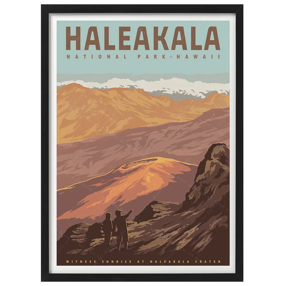 See America Haleakala национальный парк винтажный постер для путешествий холст картина с