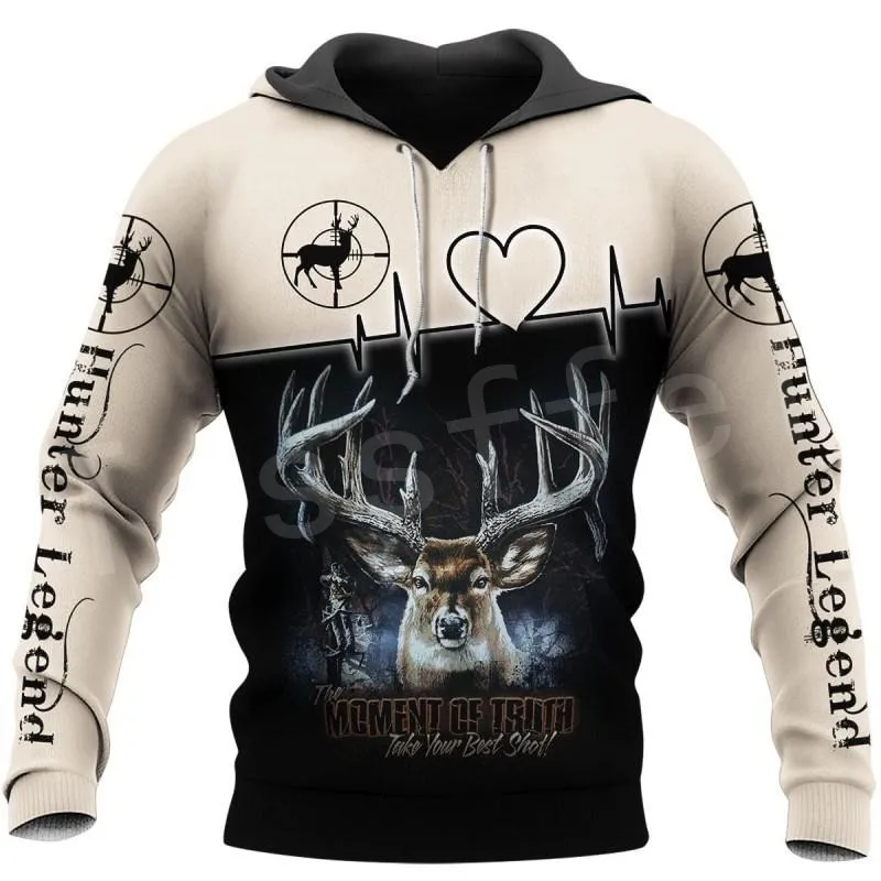 

Tessffel Deer Elk Bow Hunter Animal Hunting Camo Tattoo 3DPrint Men/Women Autumn Pullover NewFashion Streetwear Funny Hoodies D2