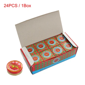 

24pcs Useful 10g Chinese Tiger Ointment Muscle Cool Cream Pain Relief Refreshing Oil Relax Essential Oil