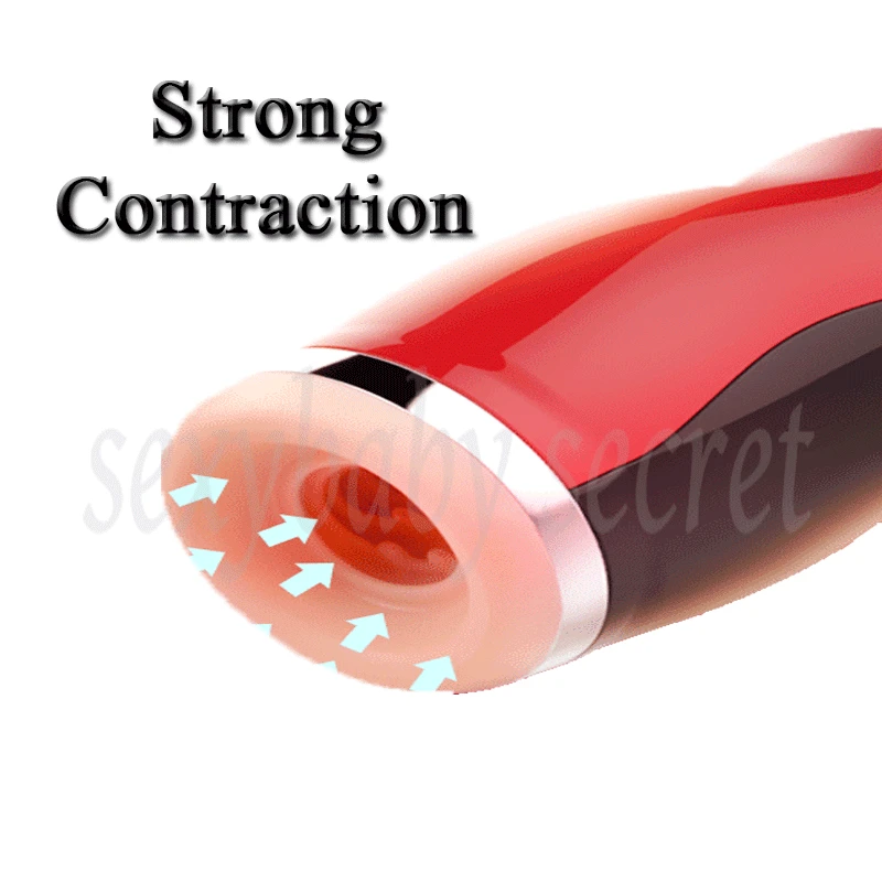Electric Real Oral Clip Sucking Vibrator Artificial Vagina Deep Throat Blowjob Male Masturbator Sex Toys for Men Sex Machine 3