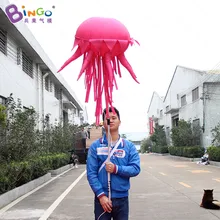 Заводской магазин 0,5x1 м светодиодный светильник надувная Медуза с полюсом для продажи/надувная Медуза с подставкой для демонстрации игрушек