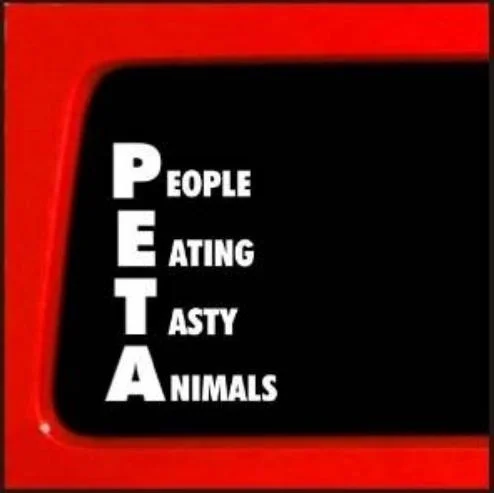 Peta Наклейка Виниловая наклейка-люди едят вкусные животные вертикальная-Забавный грузовик компьютер ноутбук Бампер Окно
