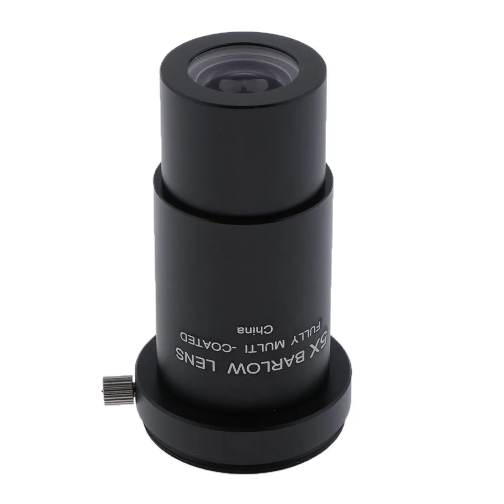 Telescope Eyepiece Barlow Lens 3X Magnification 1.25 Inch Universal T Ring Adapter