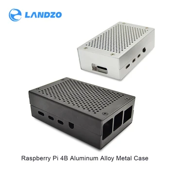 

high quality Raspberry pi 4B aluminum chassis mesh cooling black / silver color