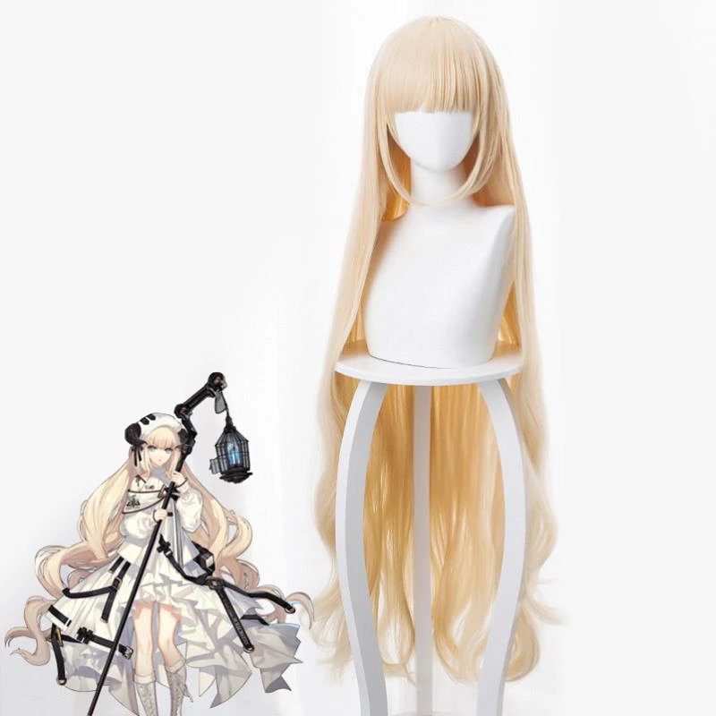 Аниме игра Arknights Косплей Nightingale костюм парики вечерние волосы для взрослых Хэллоуин длинные аксессуары девушка стойкие синтетические