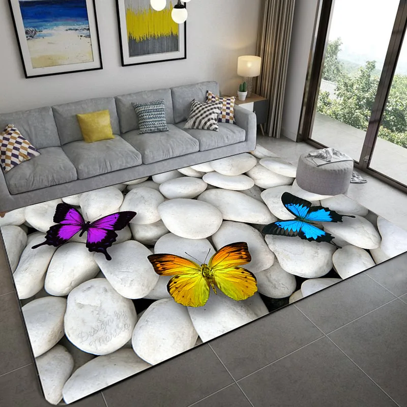 Nordic 3D Printed Large Carpets Galaxy Space Mat Soft Flannel Area Rugs Anti-Slip Rug for Living Room Home Decor Parlor