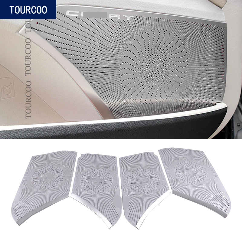 Для Toyota Camry XV70 двери громкий звук крышки отделка, наклейки Нержавеющая сталь стайлинга автомобилей аксессуары для украшения