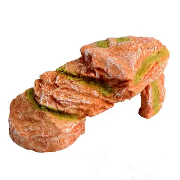 

AsyPets Aquarium Resin Rockery Fish Cave Tortoise Bask Platform Landscape Rockery Decoration